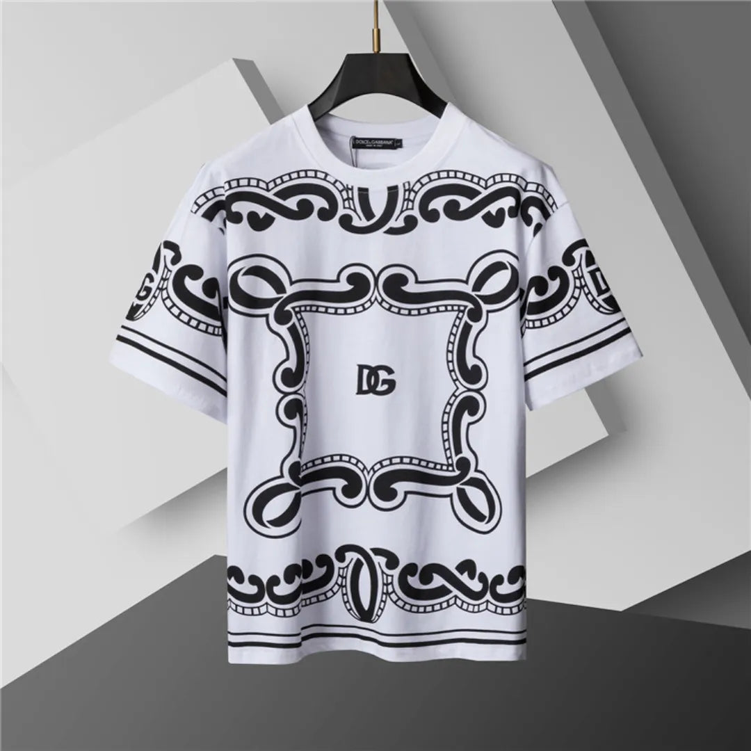D&G Bandanna Print T-shirt in White - 106 - dng0000106 image 1