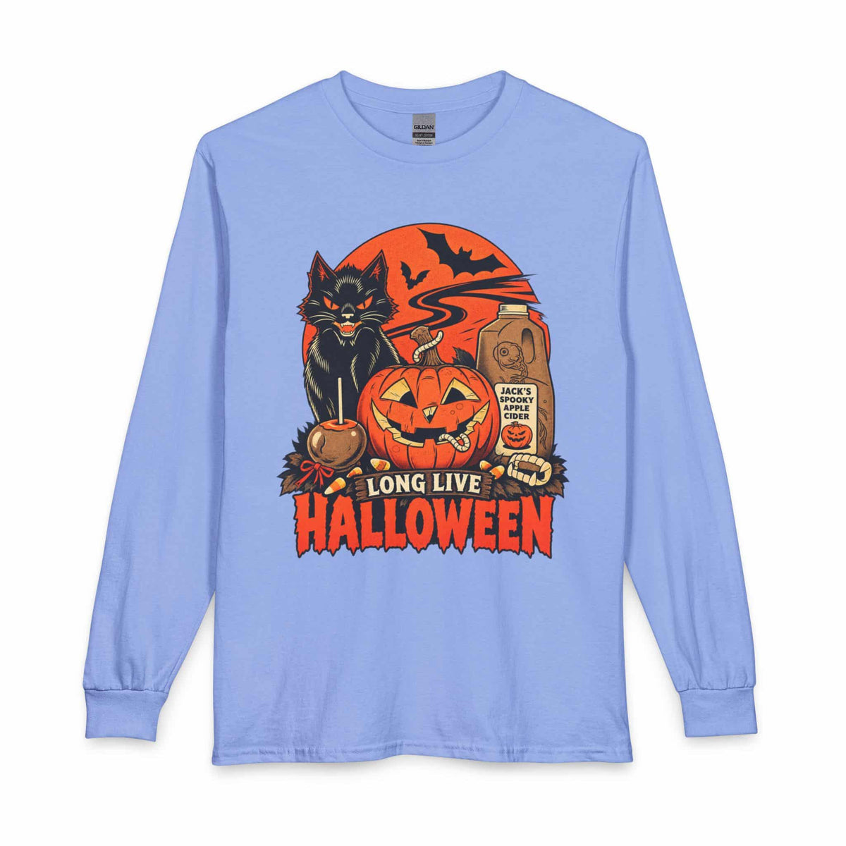 Midnight Cat Long Sleeve T-Shirt image