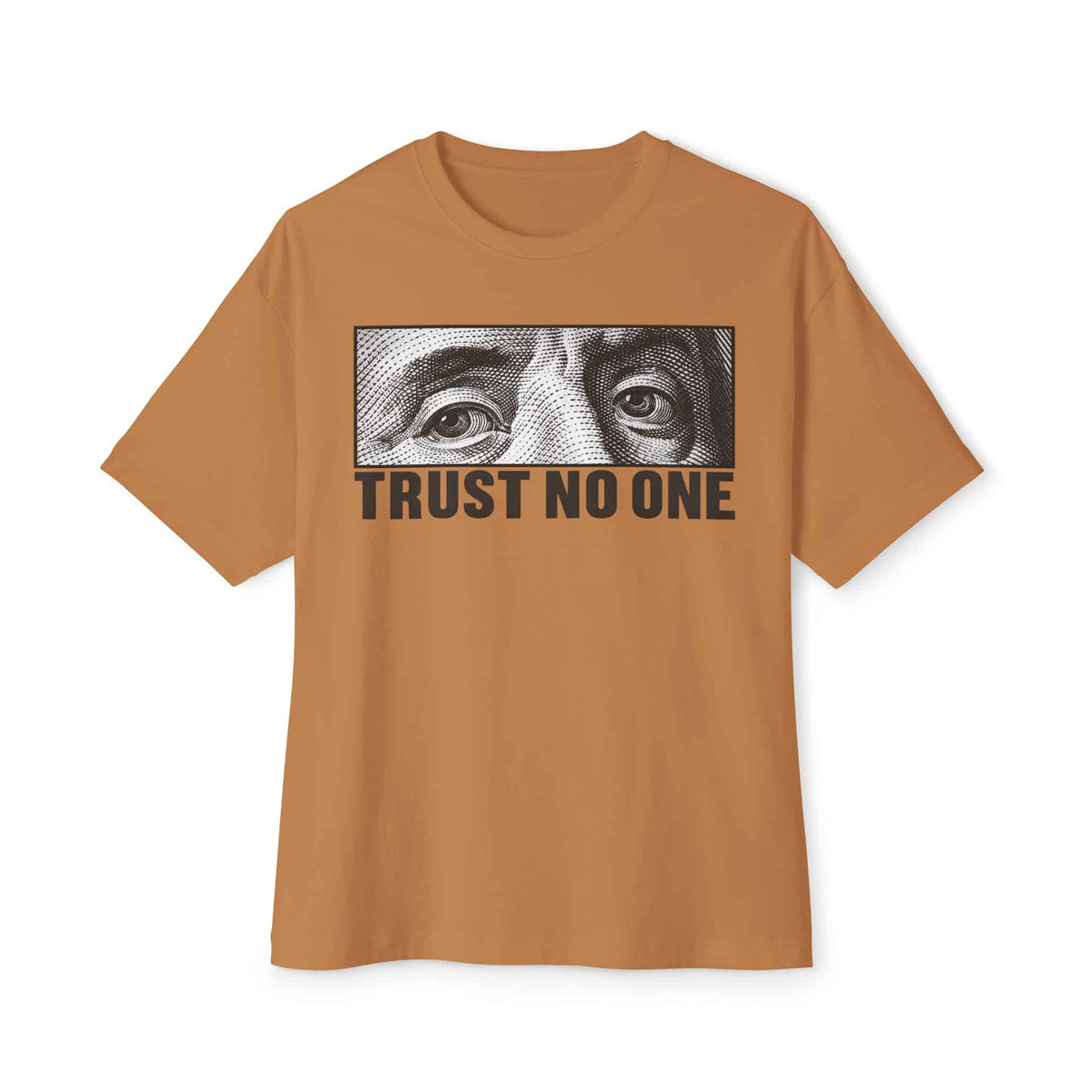 Graphic Print Unisex Oversized Boxy Tee - POD0039 - Toast, XS image