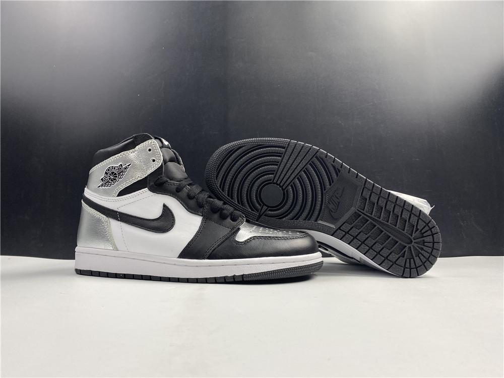 AJ 1 High OG WMNS Silver Toe Shoes Sneakers - nk0001426 image 5