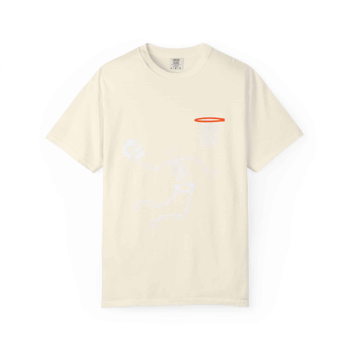 Halloween Basketball Skeleton Unisex Garment-Dyed T-shirt image