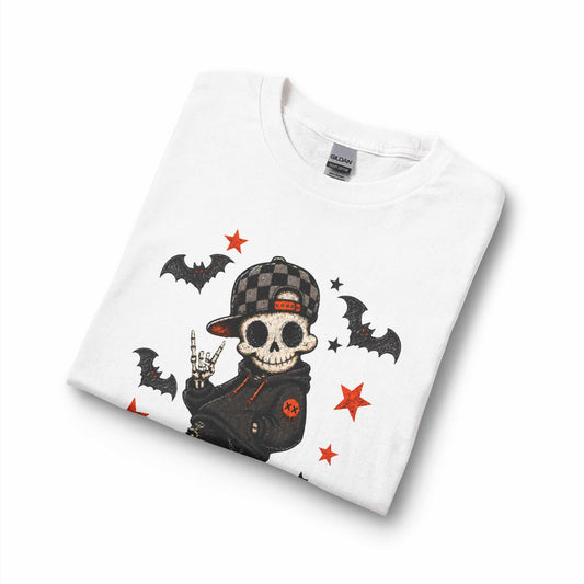 Boy Skeleton Halloween Long Sleeve T-Shirt image 2