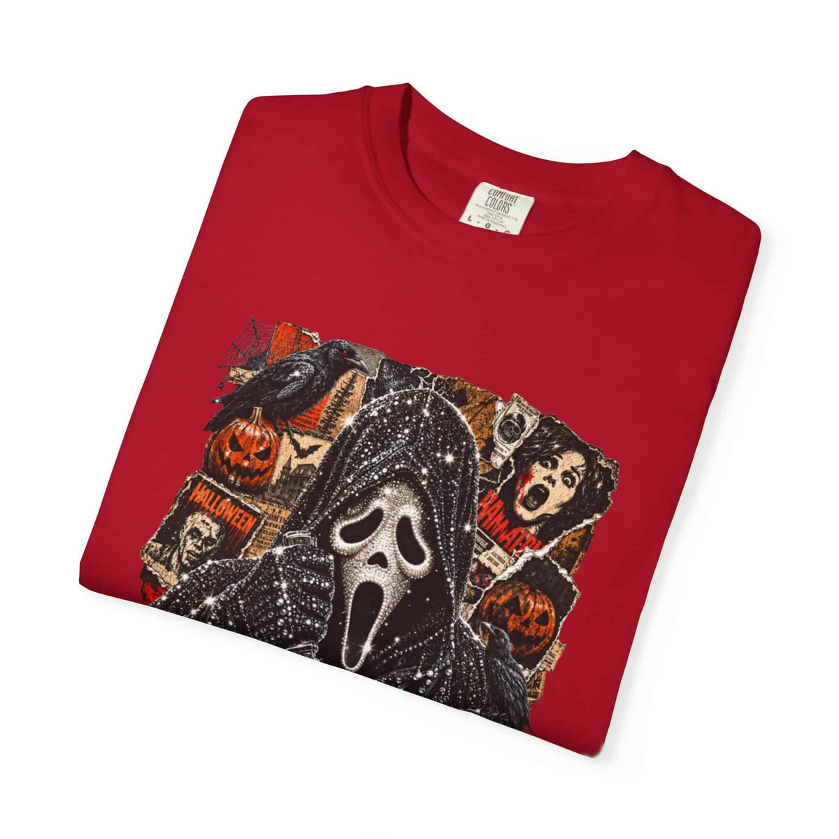 Halloween Horror Unisex Garment-Dyed T-shirt image 82