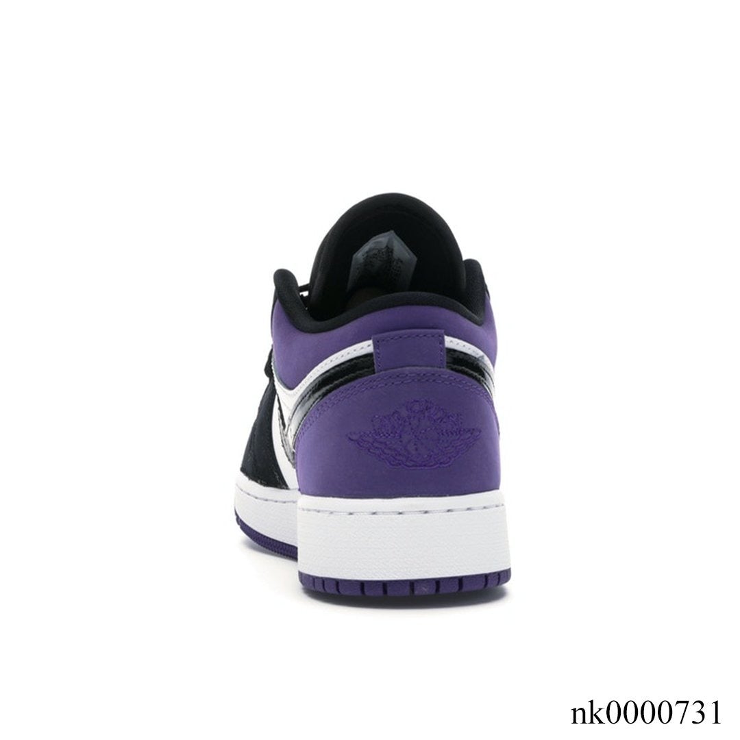 AJ 1 Low Court Purple (GS) Shoes Sneakers - nk0000731 image 3