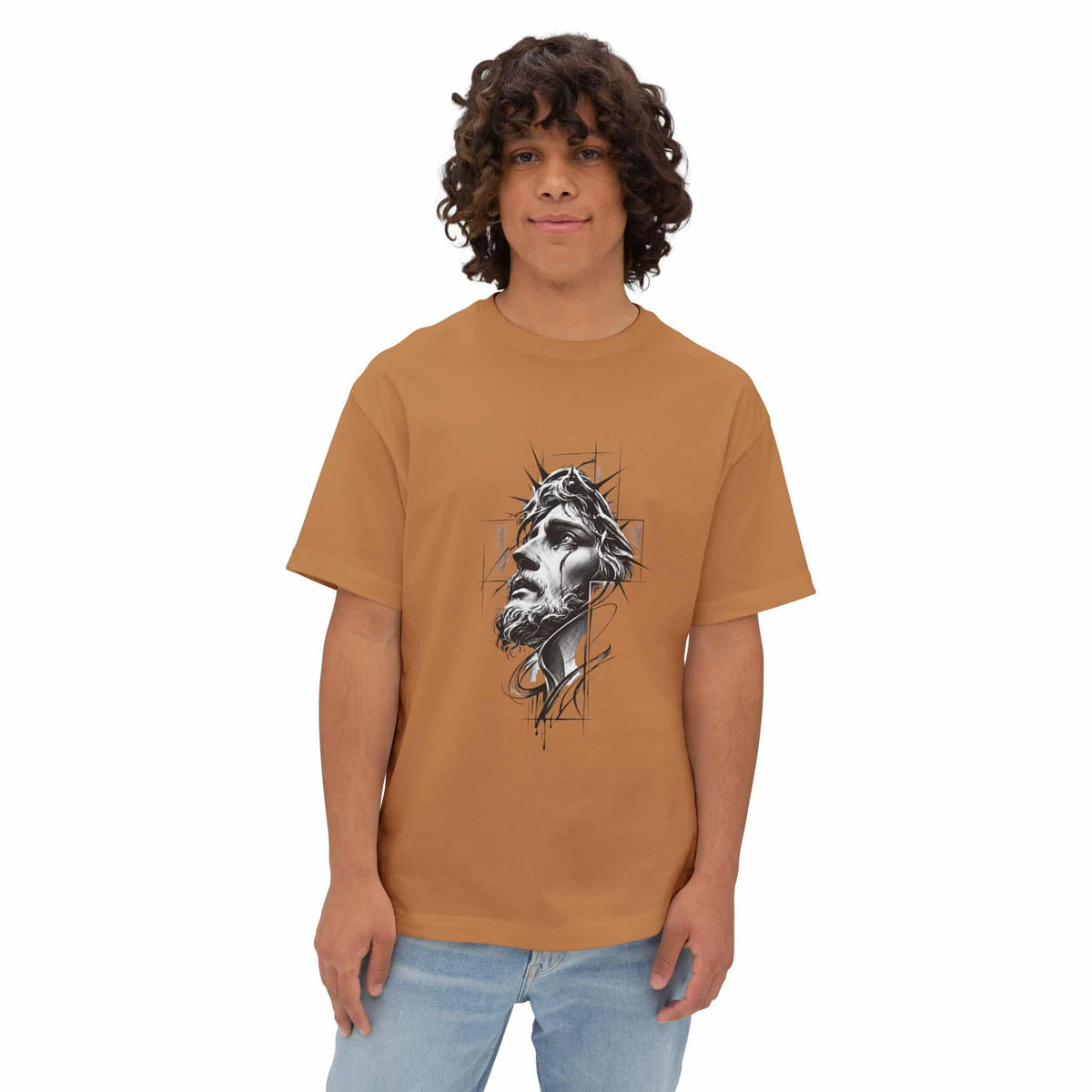 Crown of Faith 1 Unisex Oversized Boxy Tee image 19