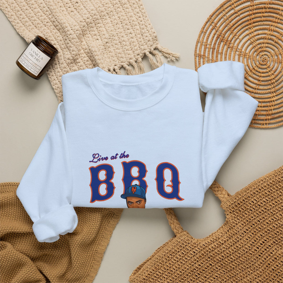 Rap Nas Live At The BBQ Crewneck Sweatshirt image 31