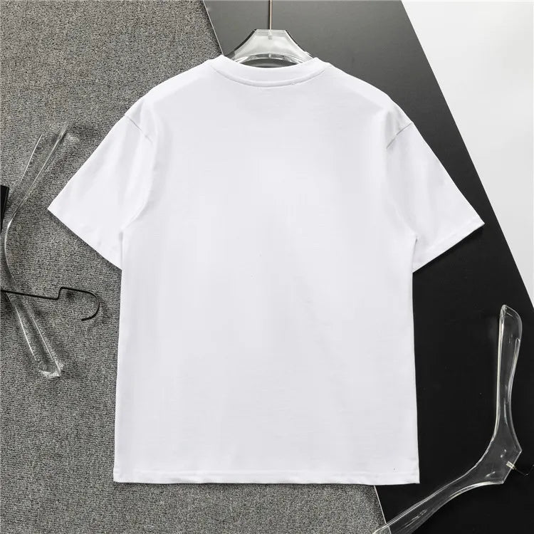 AM Logo-print Cotton T-shirt in White - 278 - ami0000278 image 2