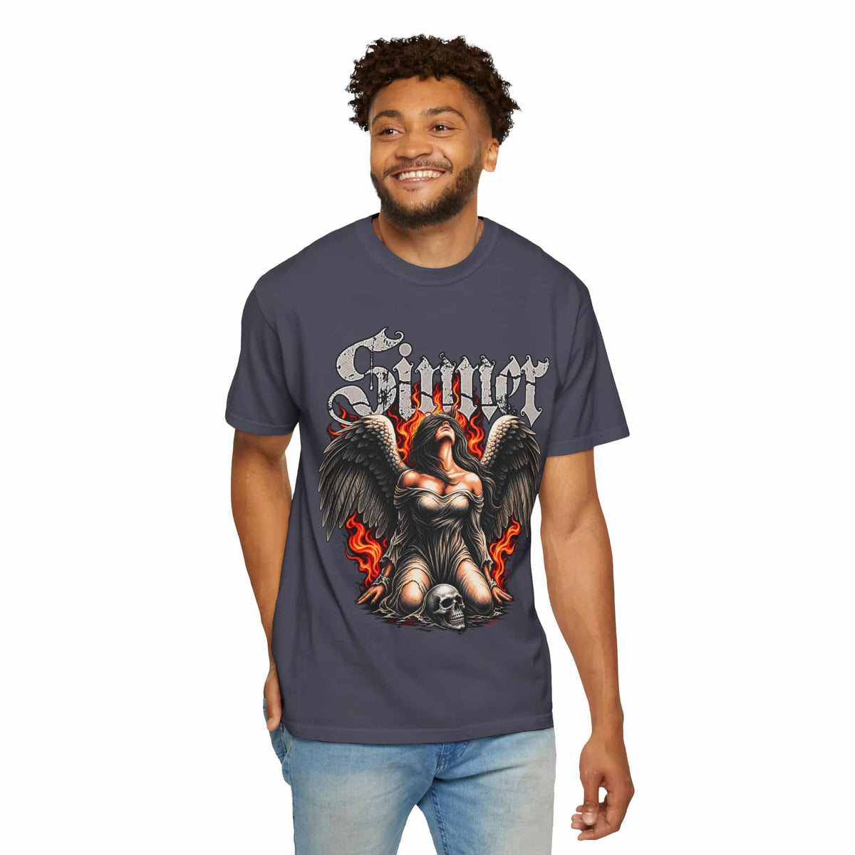Sinner’s Flame Unisex Garment-Dyed T-shirt image 89