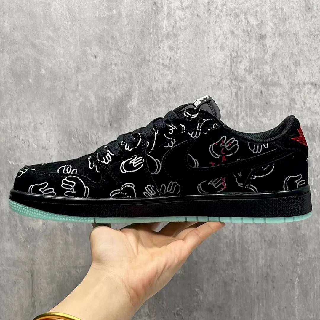 Travis Scott x KAWS x AJ 1 Low OG Black Shoes Sneakers – nk0004637 image 6