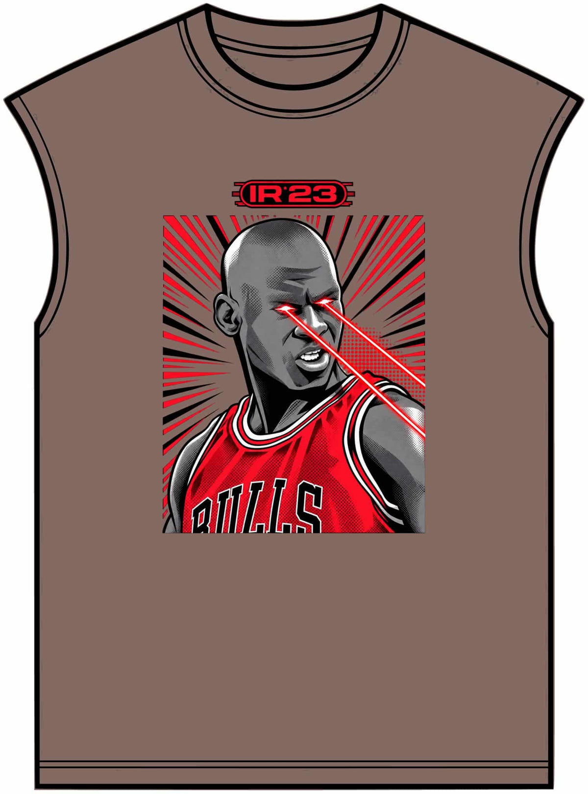 Graphic Print Unisex Garment-Dyed Muscle Tee - POD0032 image 4