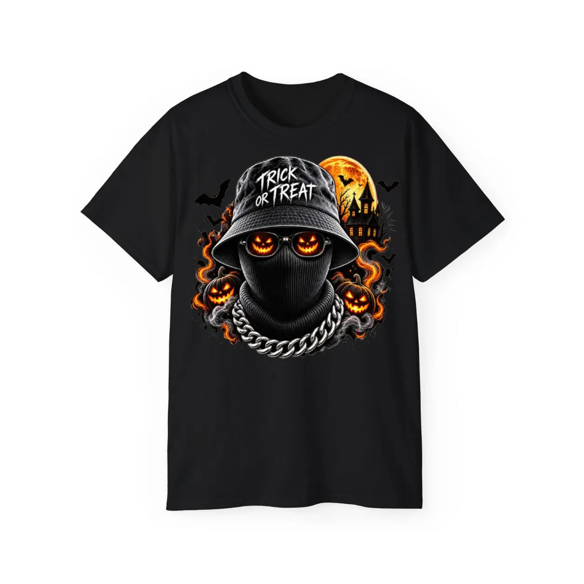 Spooky Streetwear Masked T-Shirt - POD0007 image
