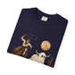 Halloween Basketball Skeleton Unisex Garment-Dyed T-shirt image 116