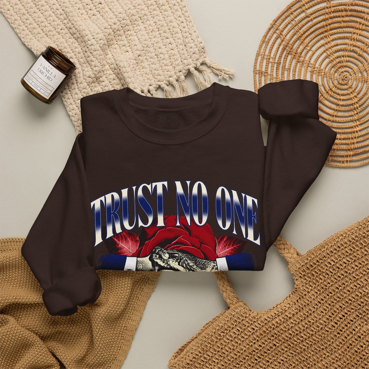 Graphic Print Crewneck Sweatshirt - POD0037 image 15