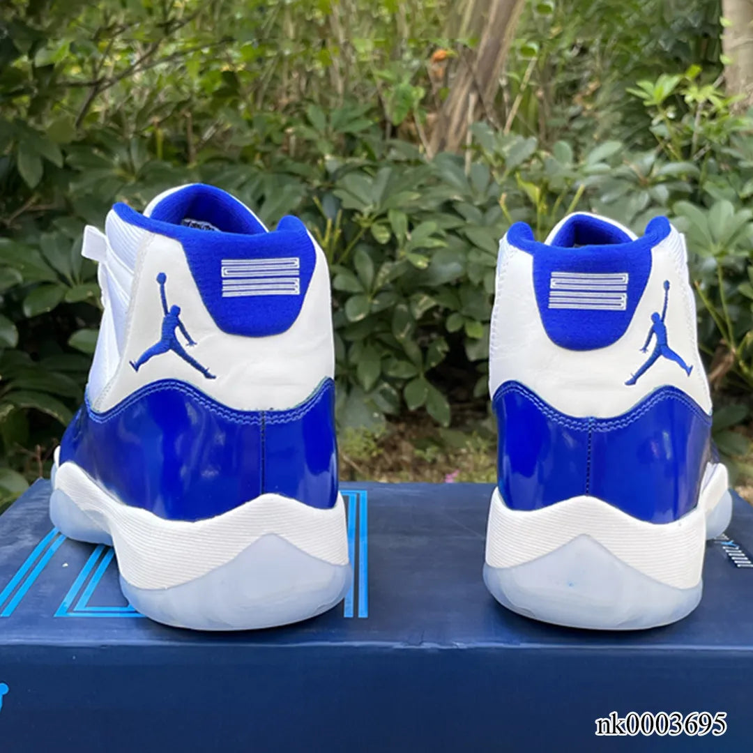 AJ 11 Blue White Shoes Sneakers - nk0003695 image 9