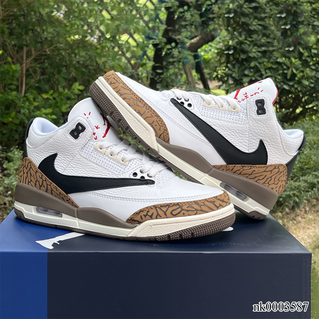 AJ 3 x Travis Scott Palomino Shoes Sneakers - nk0003587 image 3