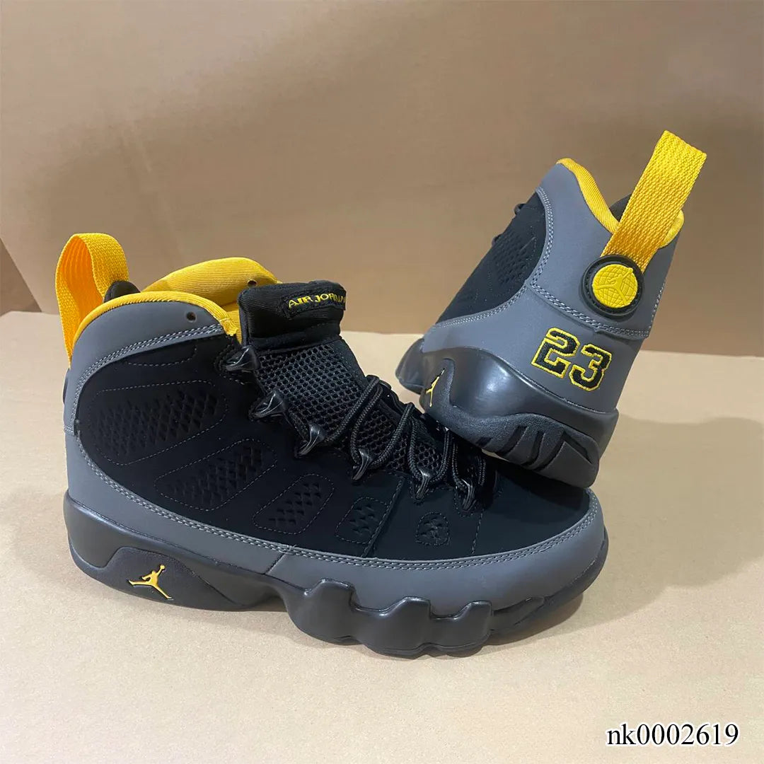AJ 9 Dark Charcoal University Gold Shoes Sneakers - nk0002619 image 5