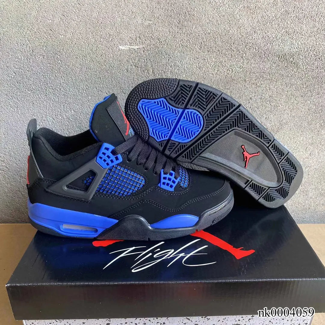 AJ 4 Retro Black Deep Royal Blue Shoes Sneakers - nk0004059 image 8