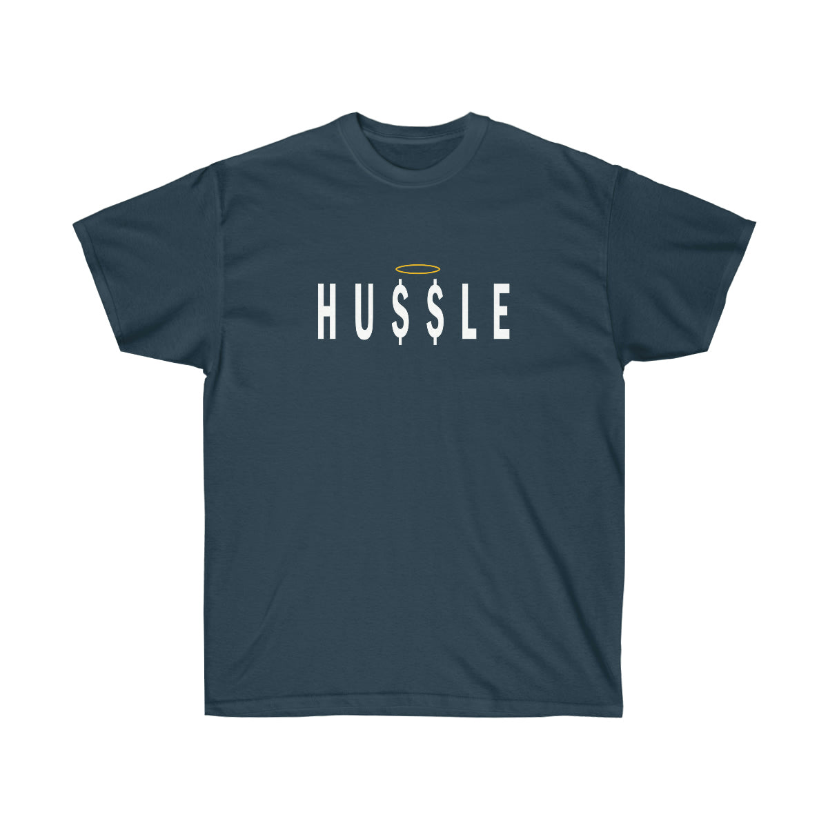Hussle Halo Men T-shirt - Blue Dusk, M image