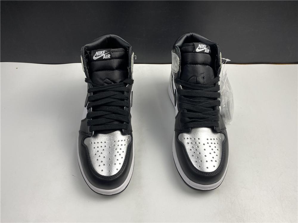 AJ 1 High OG WMNS Silver Toe Shoes Sneakers - nk0001426 image 6