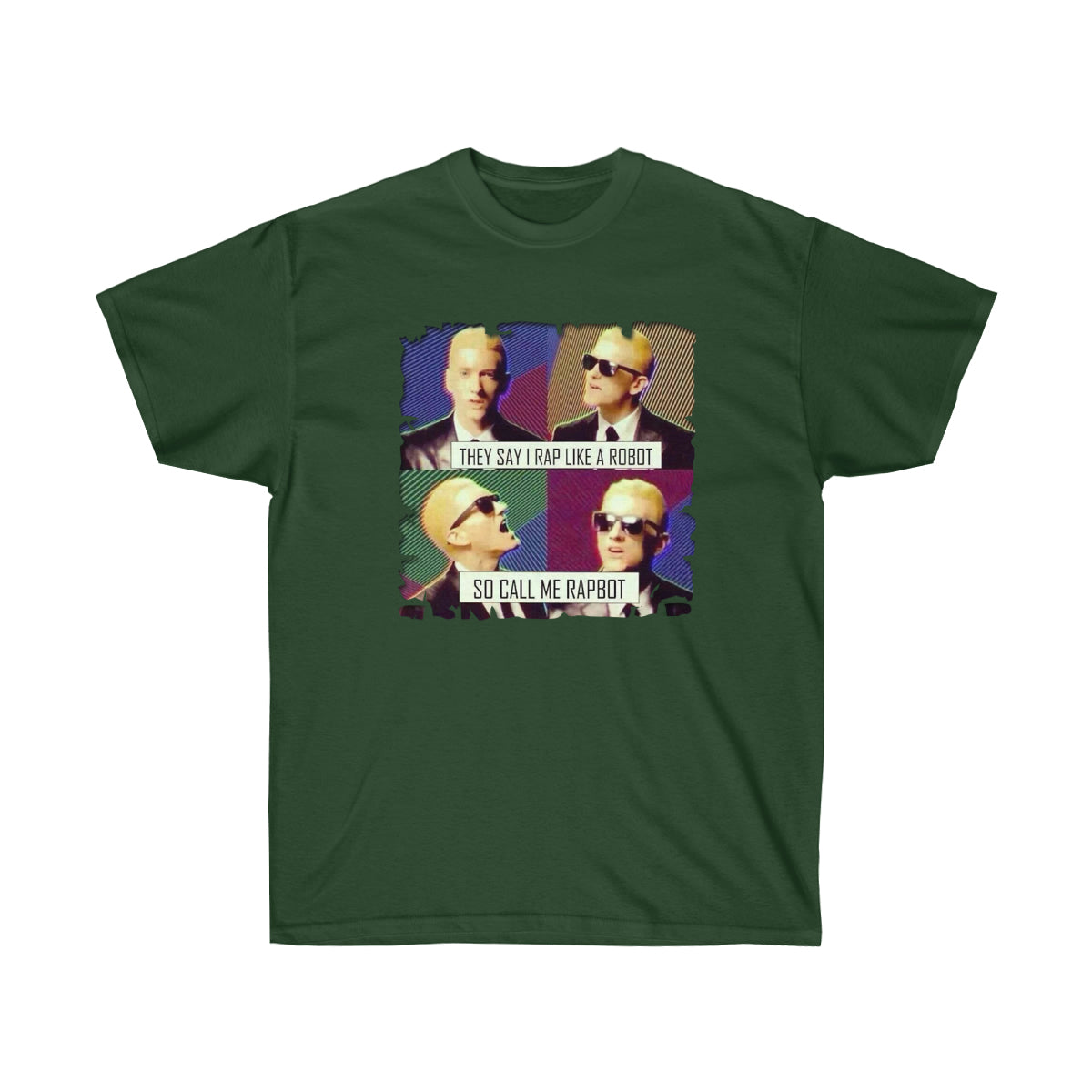 Call Me Rapbot Men T-Shirt - Forest Green, S image