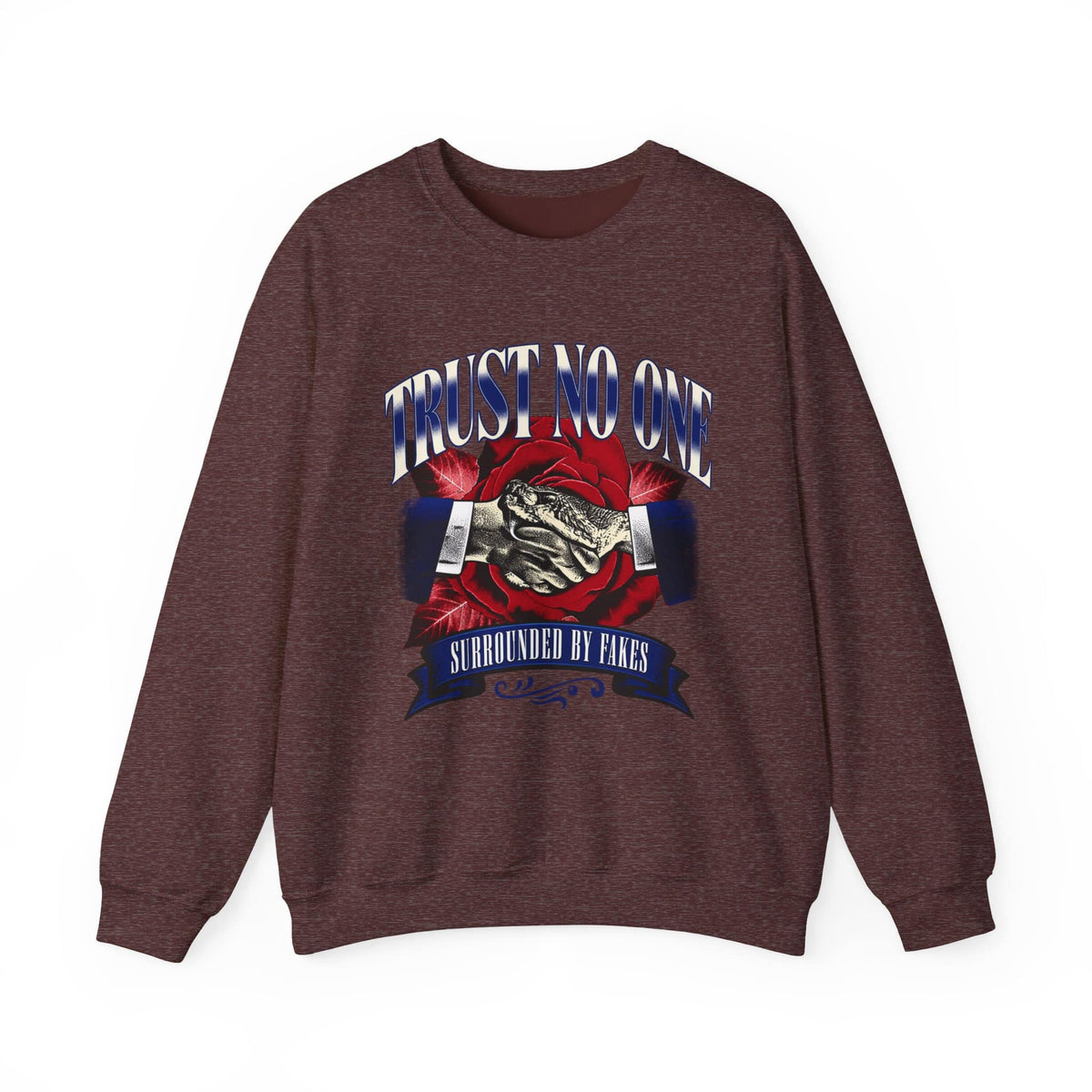 Graphic Print Crewneck Sweatshirt - POD0037 image