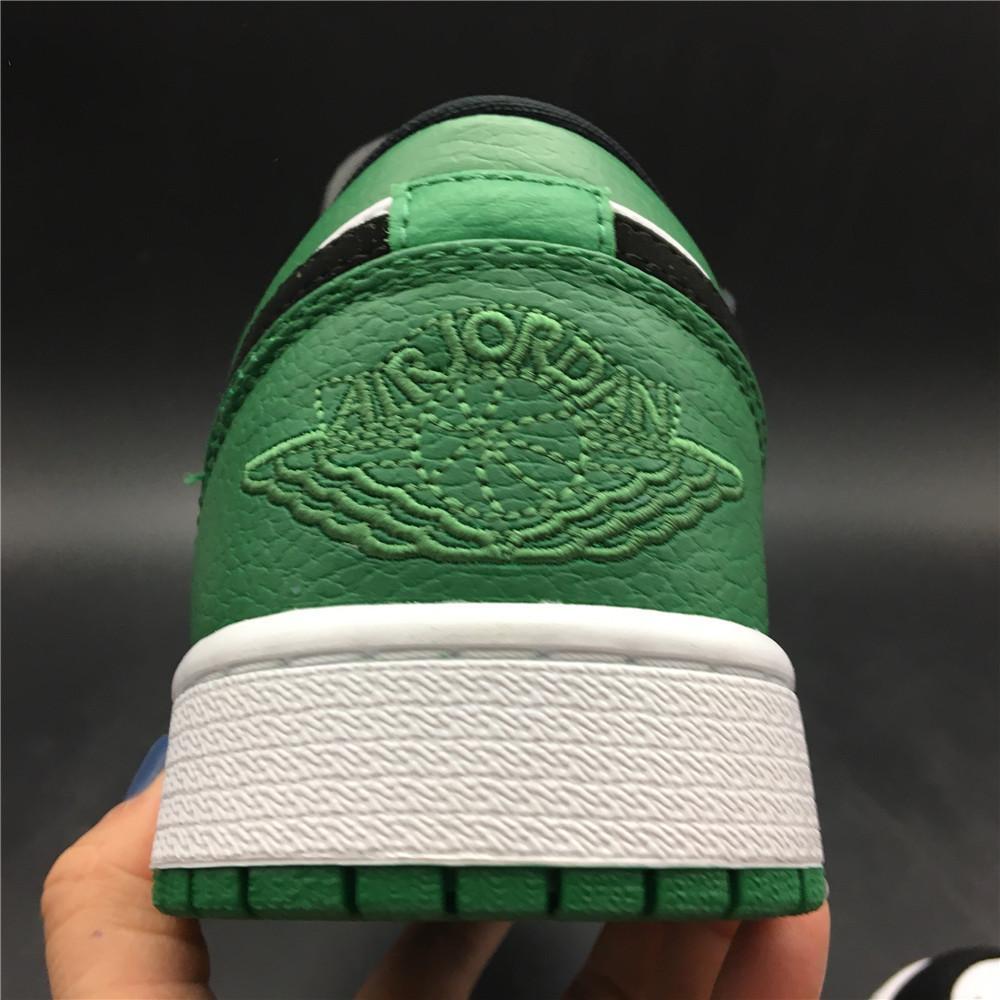 AJ 1 Low White Black Mystic Green Shoes Sneakers - nk0000303 image 15