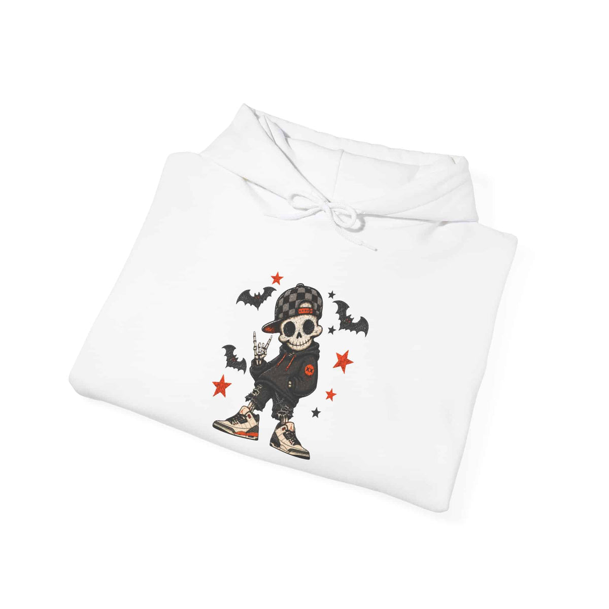 Boy Skeleton Halloween Hooded Sweatshirt image 3