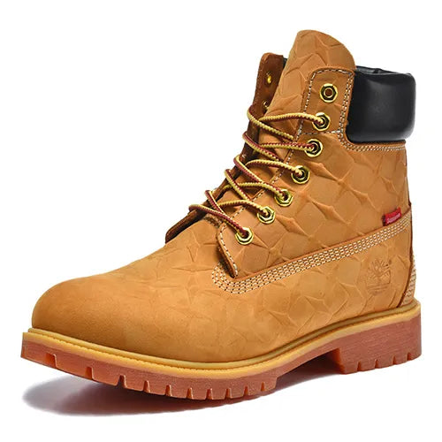 SUP x TBL 6 Inch Premium Waterproof Boot 'Embossed Diamond Plate - Wheat' Shoes Sneakers - nk0005480 image 8