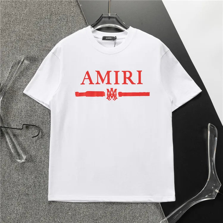 AM Logo-print Cotton T-shirt in White - 278 - ami0000278 image 1