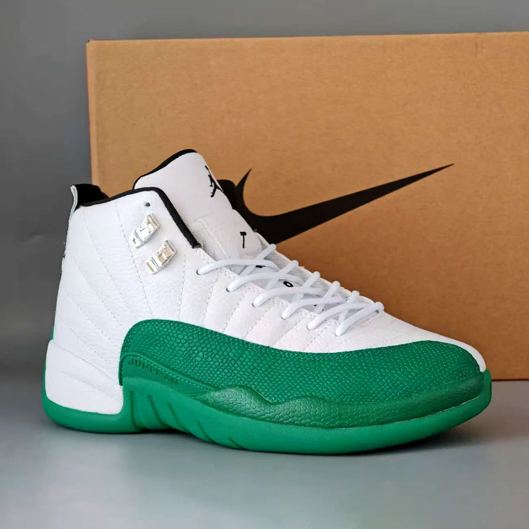 AJ 12 Bucks White Green Shoes Sneakers - nk0004699 image 2