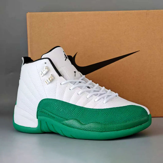 AJ 12 Bucks White Green Shoes Sneakers - nk0004699 image 2
