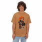 Retro Skater Skeleton Halloween Unisex Oversized Boxy Tee image 18