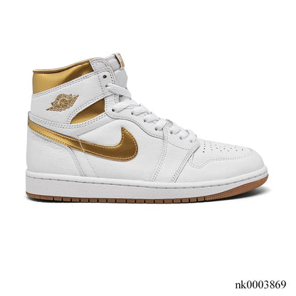 AJ 1 High OG Metallic Gold Shoes Sneakers - nk0003869 image 0