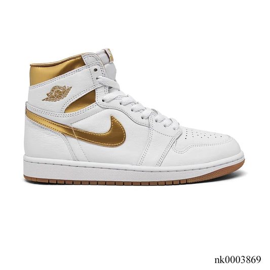 AJ 1 High OG Metallic Gold Shoes Sneakers - nk0003869 image 0