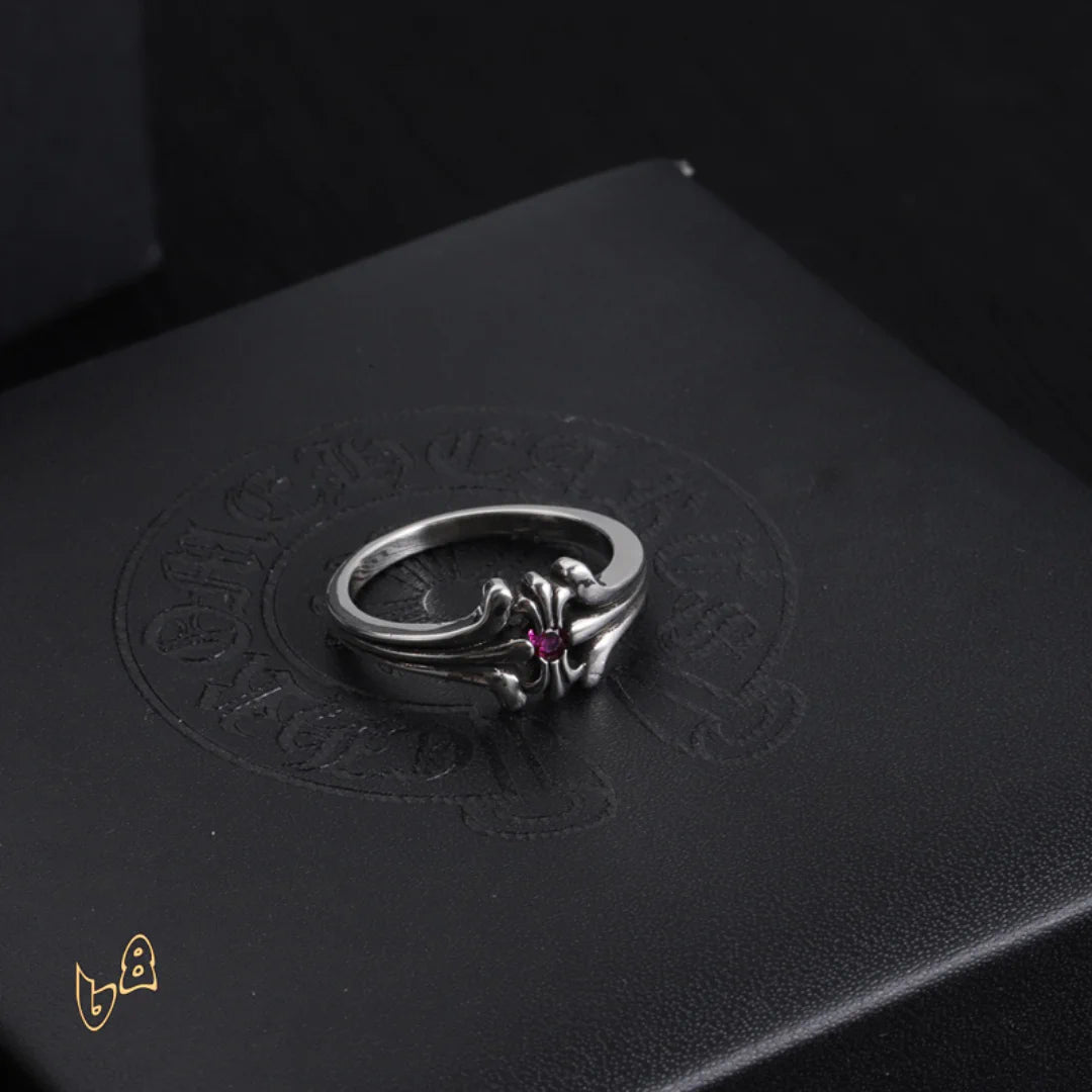 CH Ruby Floral Ring - CH0088 image 0