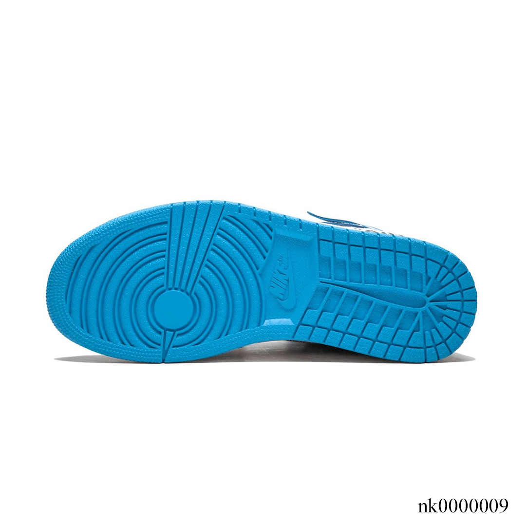 OW x AJ 1 High OG UNC Shoes Sneakers – nk0000009 image 3