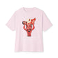 Nas The Last Word  Unisex Oversized Boxy Tee - Soft Pink, S image