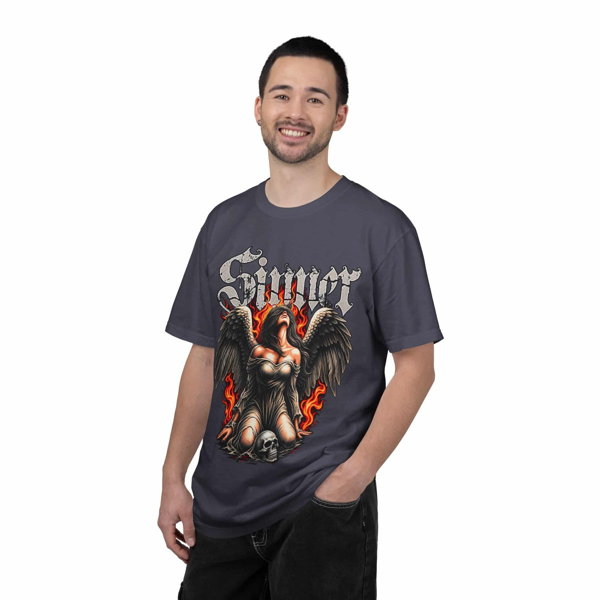 Sinner’s Flame Unisex Garment-Dyed T-shirt image 88