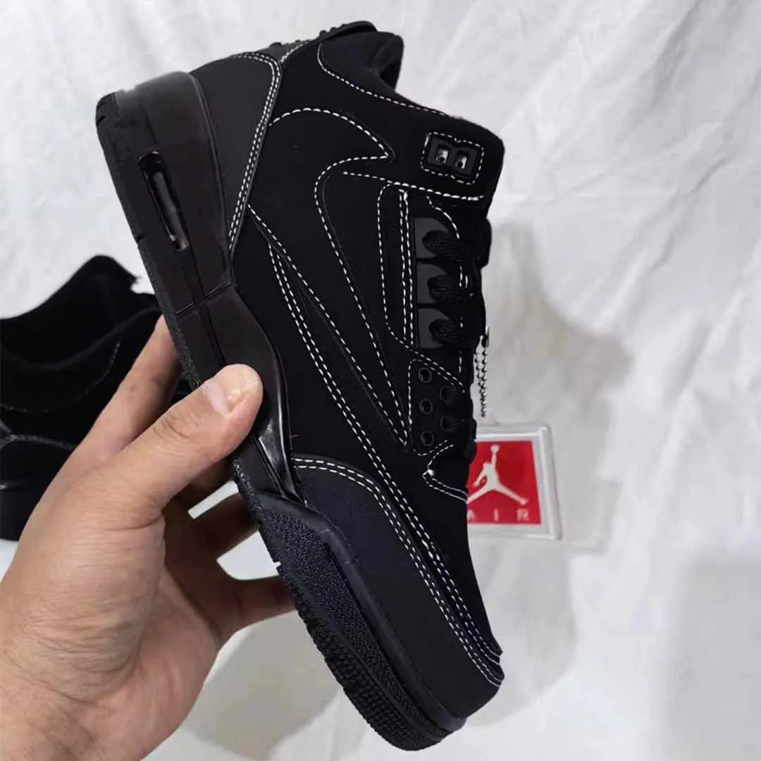Travis Scott x AJ 3 Black Cat Shoes Sneakers – nk0004396 image 4