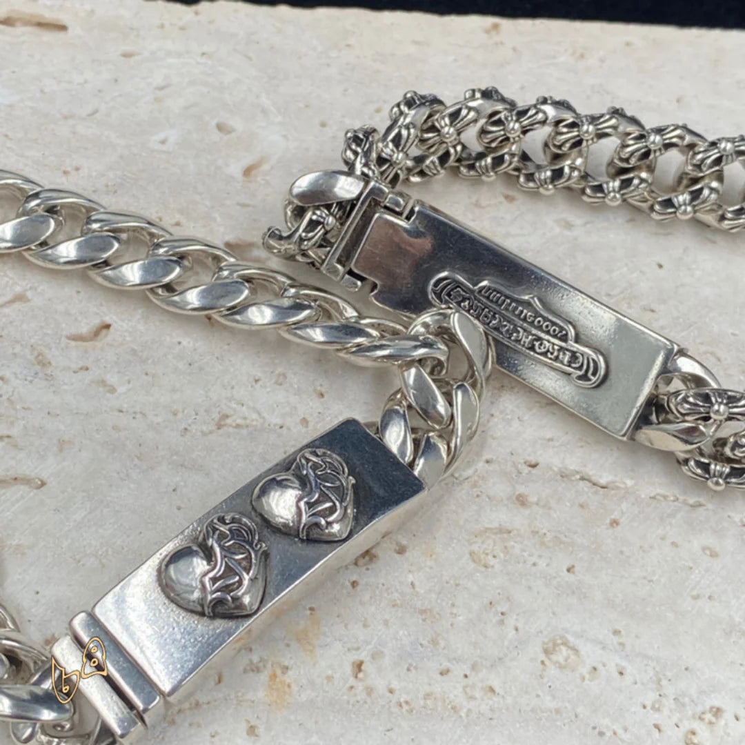CH Fancy Link Curb Chain Bracelet  - CH0052 image 2