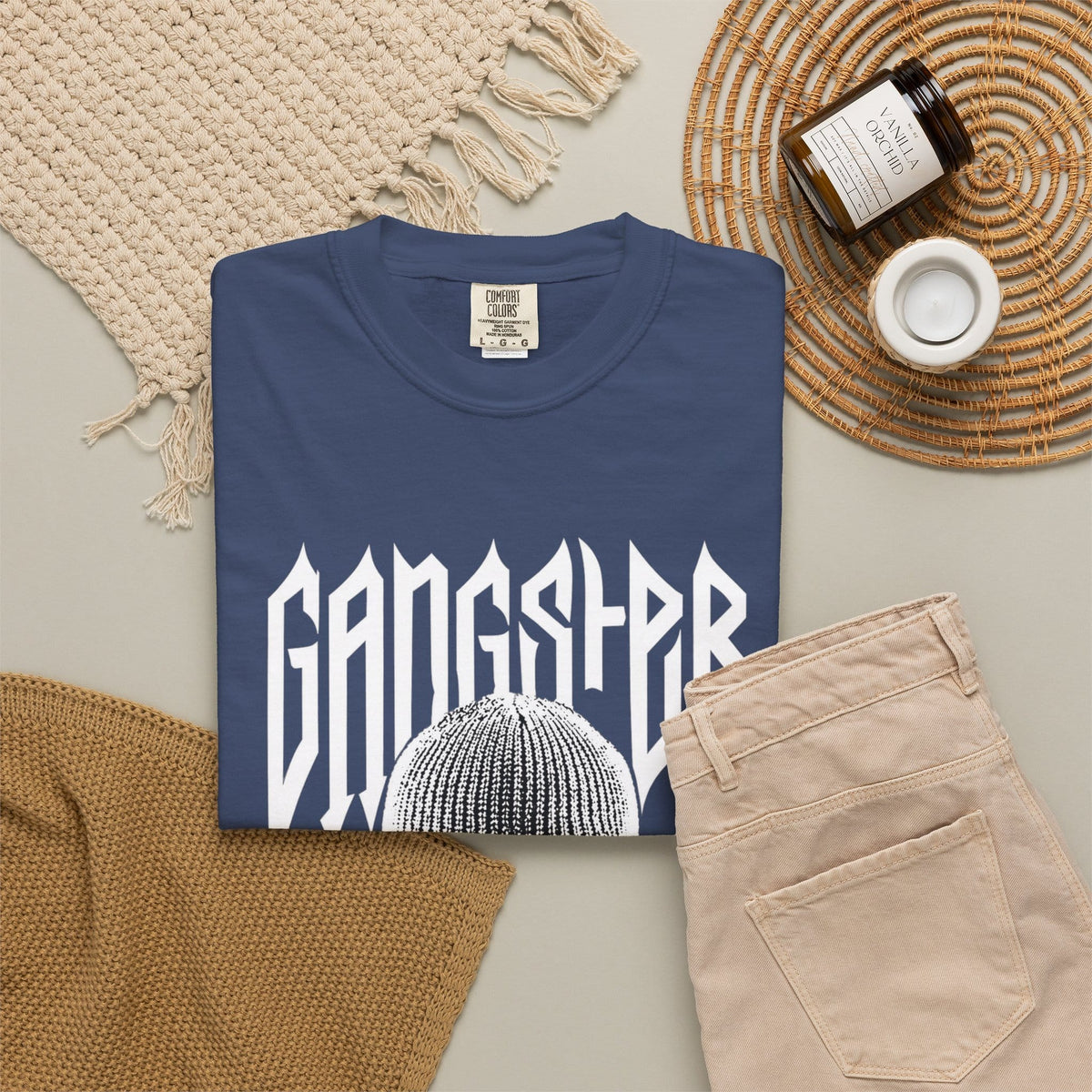 Gangster Mask Unisex Garment-Dyed T-shirt image 78