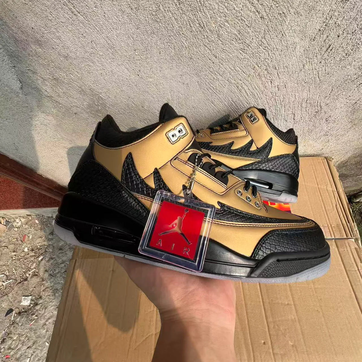 AJ 3 Retro El Vuelo Black Sample Shoes Sneakers – nk0005038 image 3