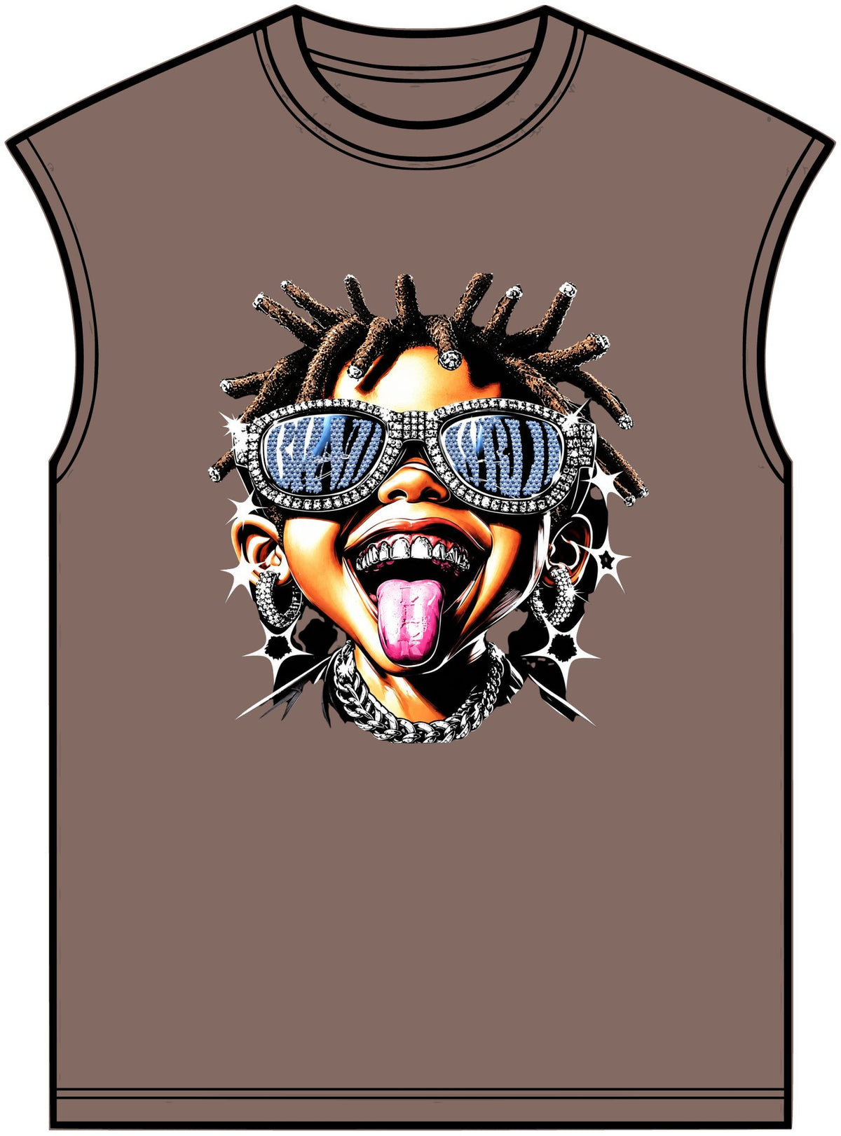 Diamond Drip Unisex Garment-Dyed Muscle Tee image