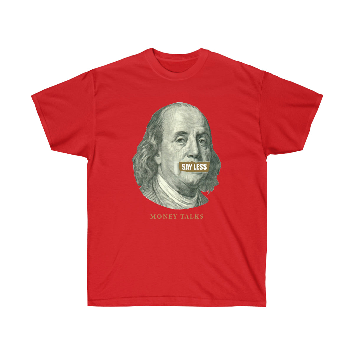 Say Less Money Talks Men T-Shirt - Red, 3XL image