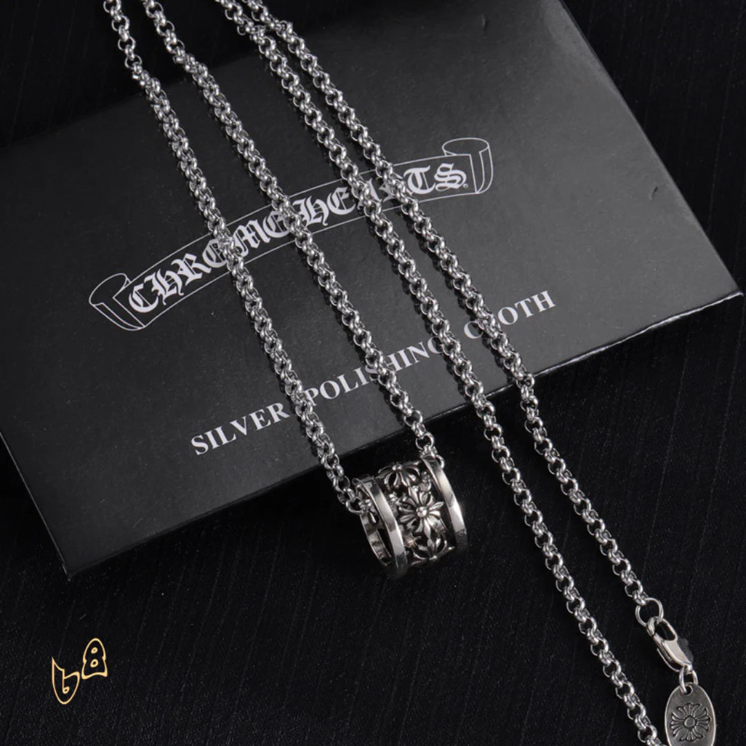 CH Cross Flower Ball Necklace - CH0036 image 4