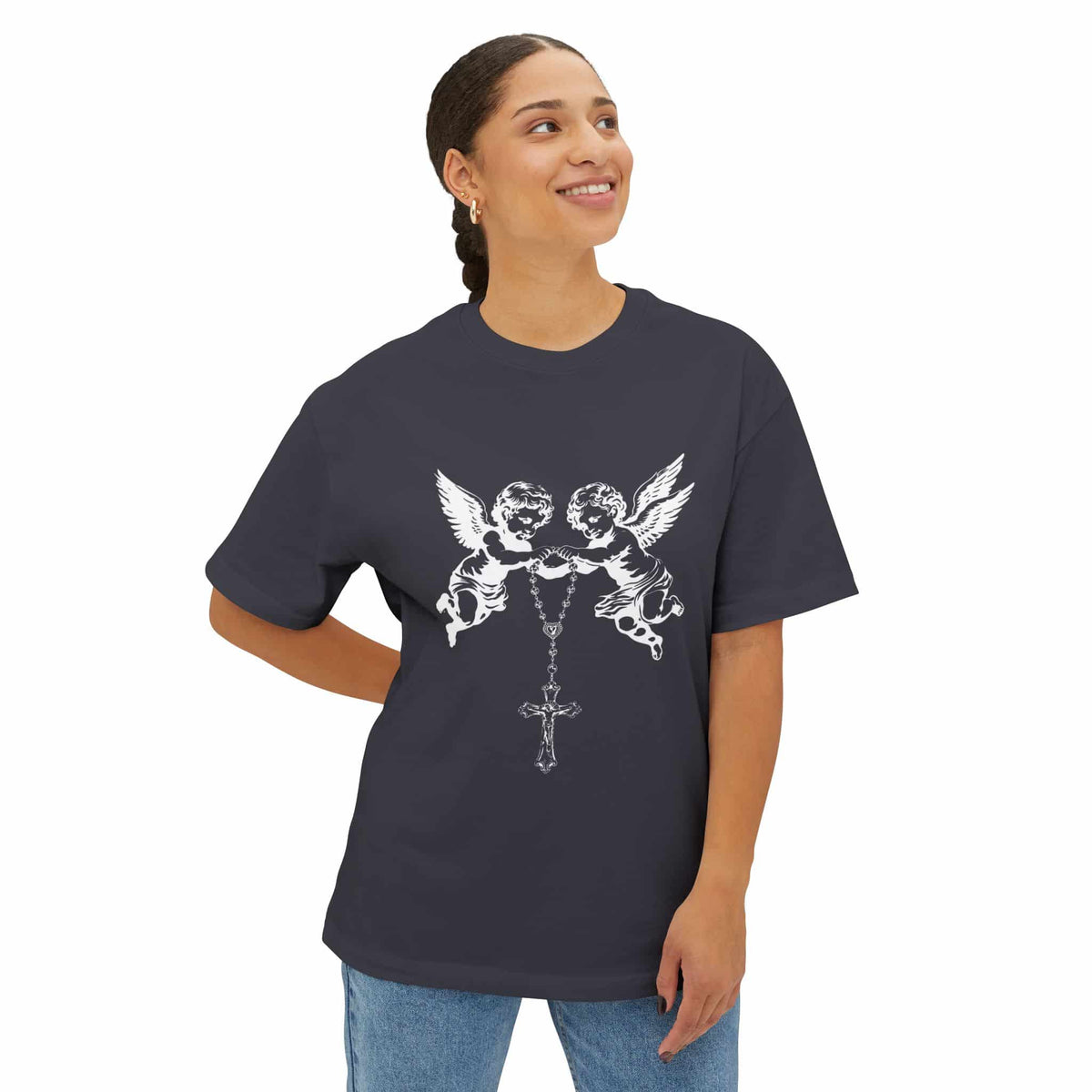 Heavenly Guardians Unisex Oversized Boxy Tee image 37