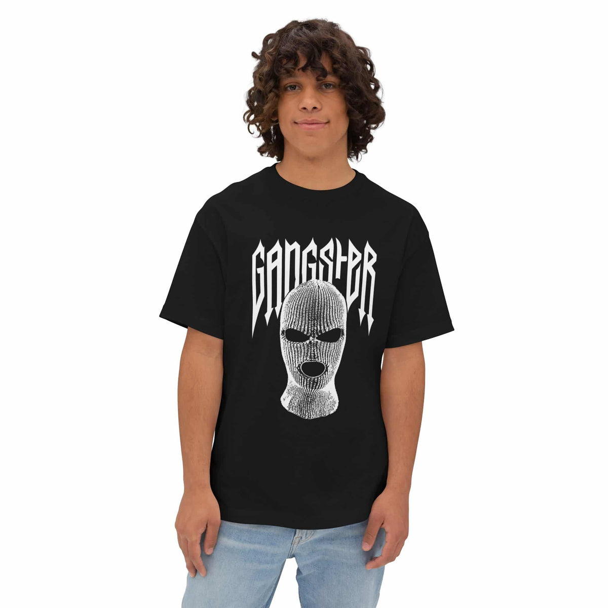 Gangster Mask Unisex Oversized Boxy Tee image 5