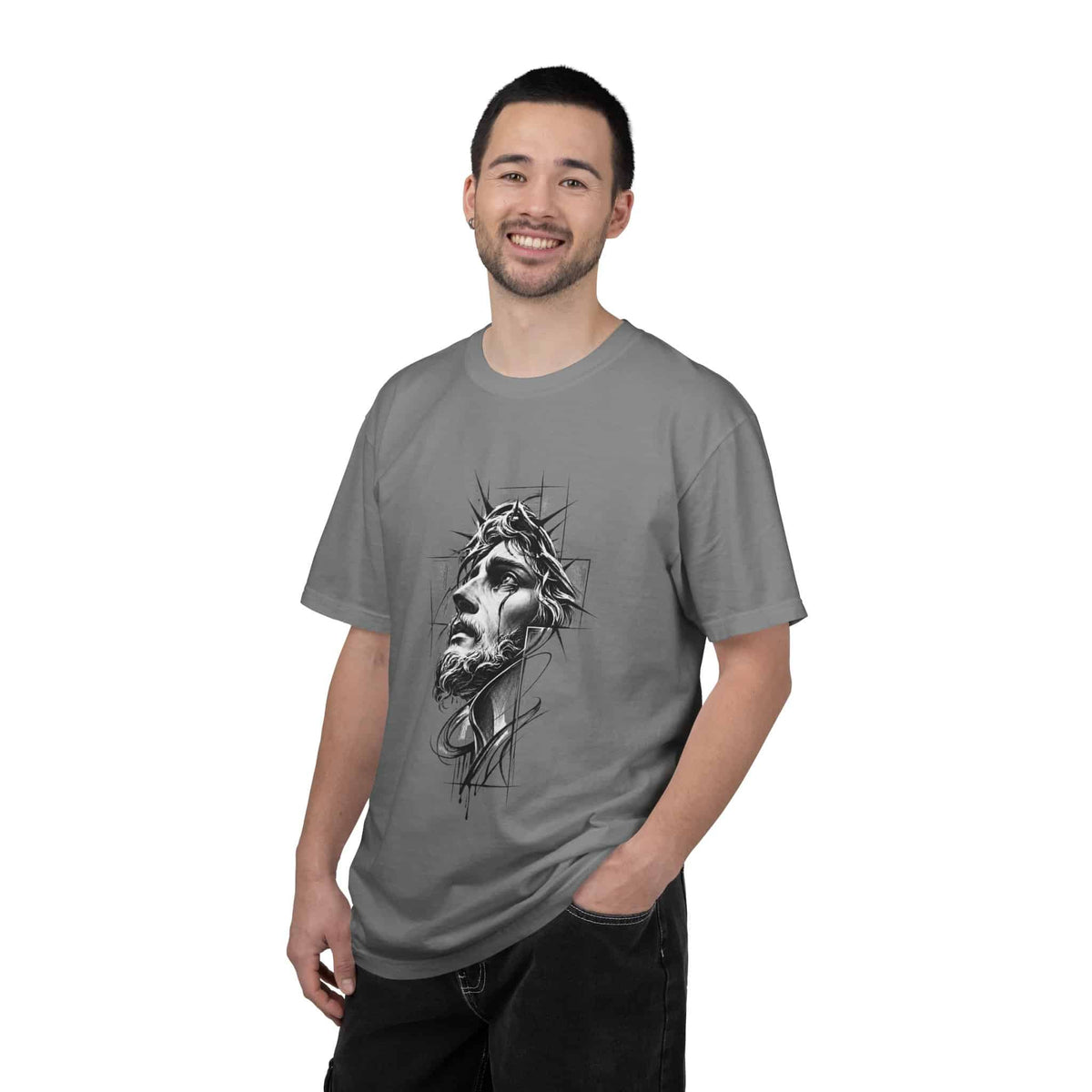 Crown of Faith 1 Unisex Garment-Dyed T-shirt image 65