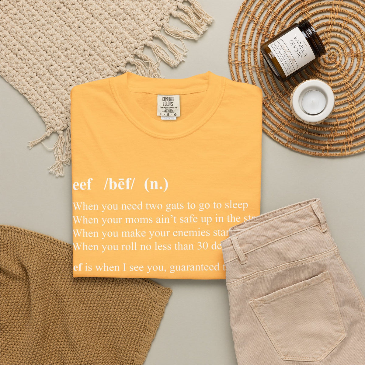 Beef Definition Unisex Garment-Dyed T-shirt image 19