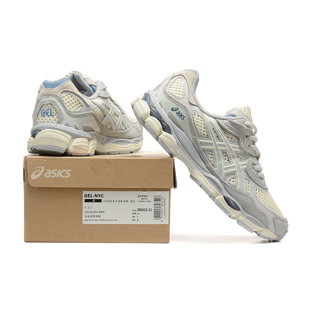 AS Gel NYC Ivory Mid Grey Shoes Sneakers - as0000022 image 3